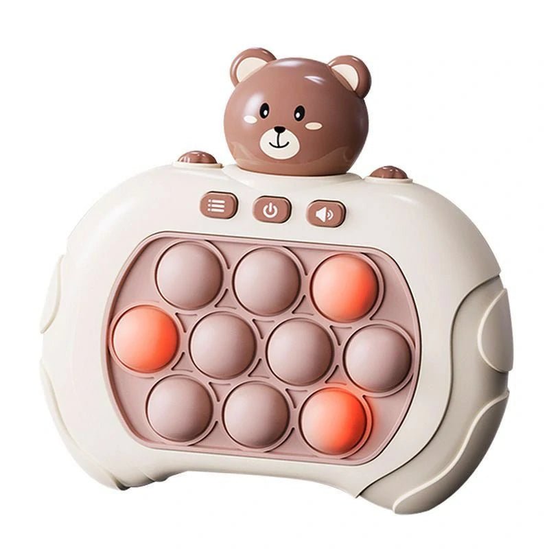 Bear Fast Push Game Console - Soft Pop It Fidget Toy for Stress Relief & Kids Education - Yooyotoys