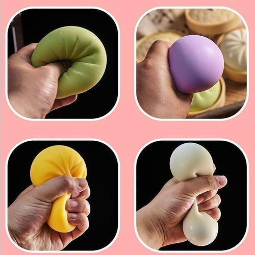 Colorful Surprise Dumpling Squashy - Mystery Bun Fidget Toy Soft TPR Material Stress Relief Sensory Toy - Yooyotoys